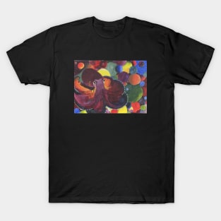 Abstract Bubble Octopus T-Shirt